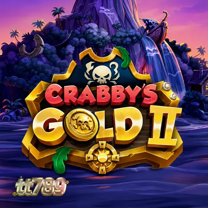 Tampilan visual slot Crabby’s Gold 2 dengan tema bajak laut dan grid 6x4.